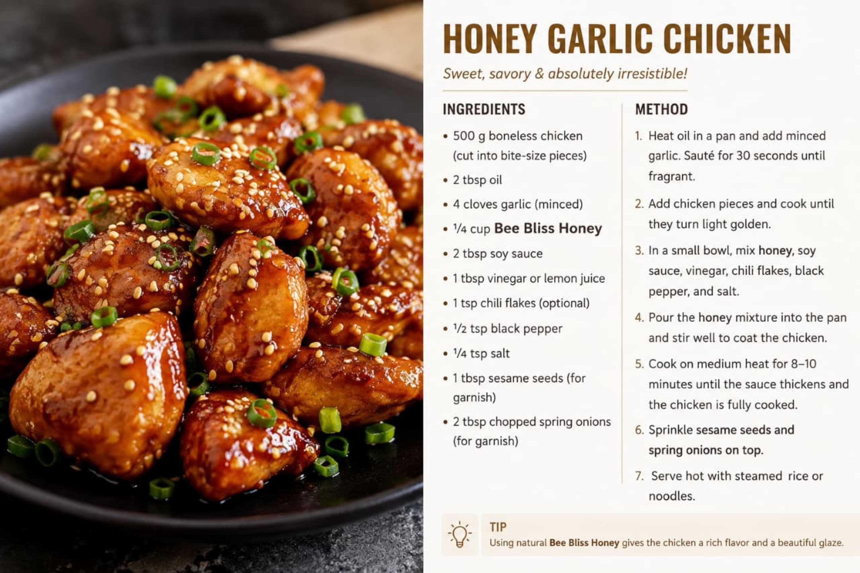 Honey Garlic Chicken